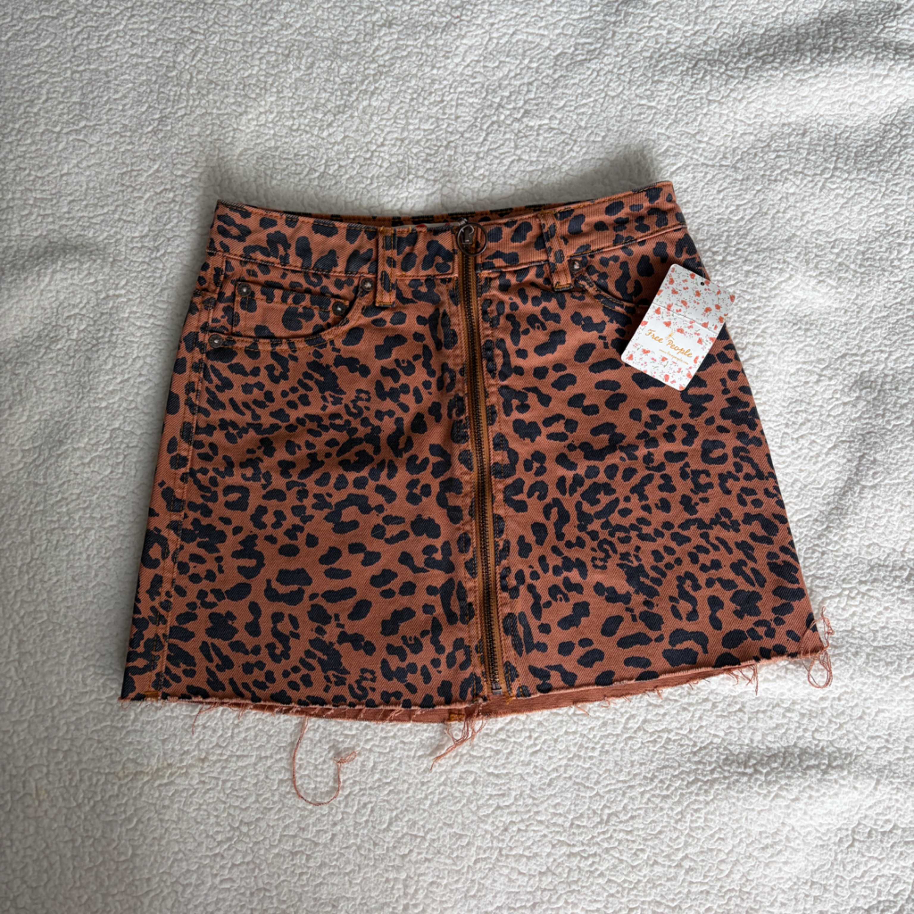 Free People Leopard Print Skirt - Brown And Black